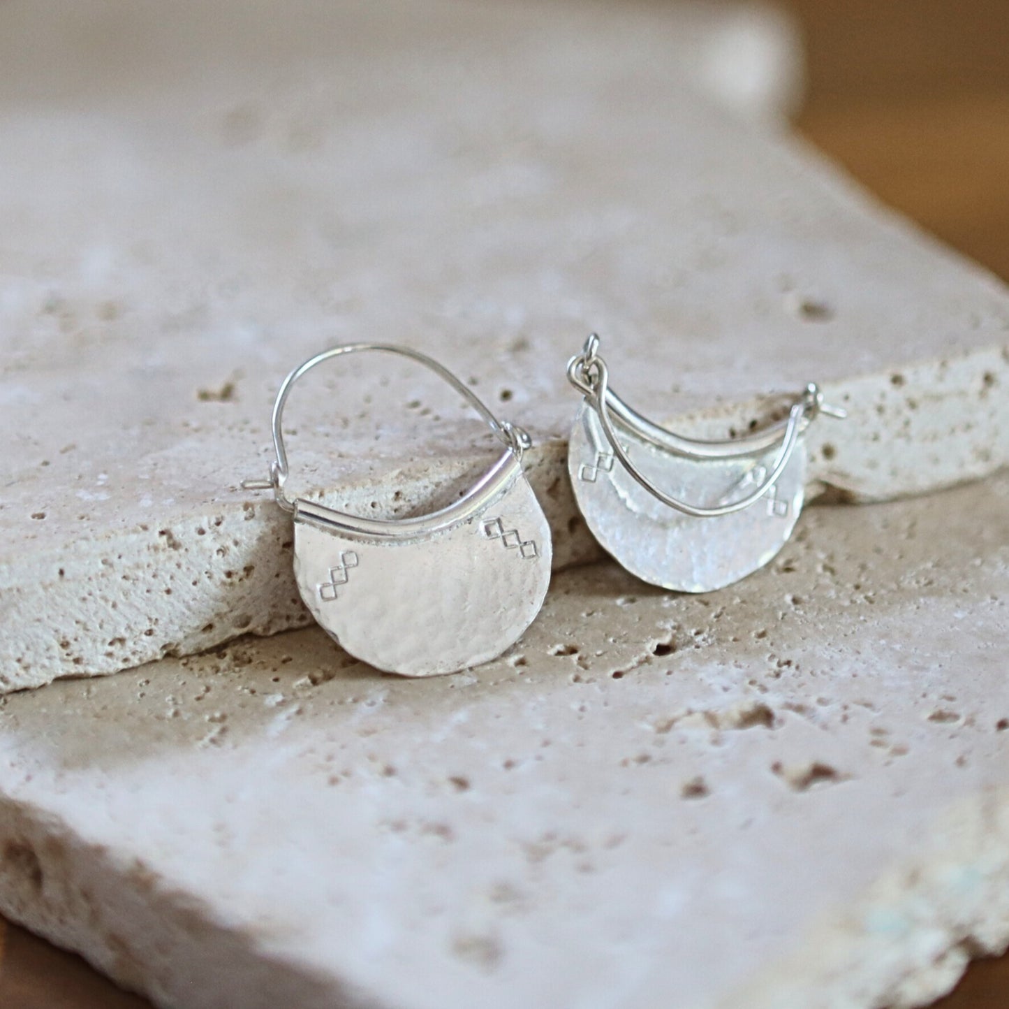 Silver Tribal Earrings