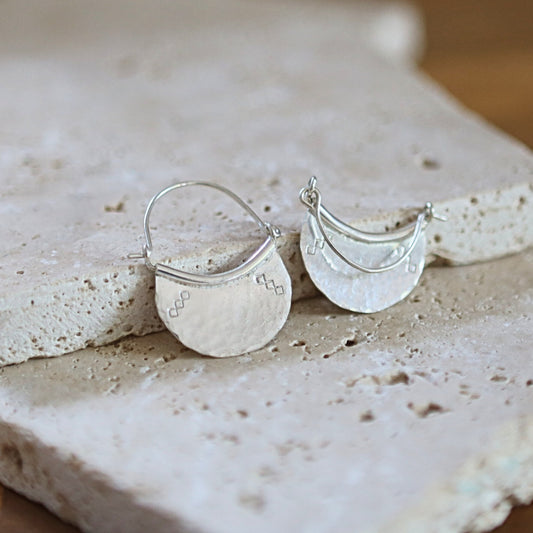 Silver Tribal Earrings